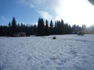 Nehoda mezi Horním Polubným a Jizerkou. Foto: HZSLK
