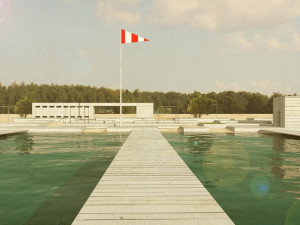 Pohled na plovárnu z mola