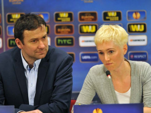 Středeční trénink a tiskovka před utkáním Slovanu v Alkmaaru