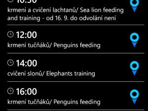 Mobilní aplikace pro ZOO