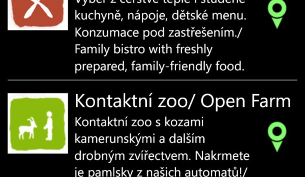 Mobilní aplikace pro ZOO