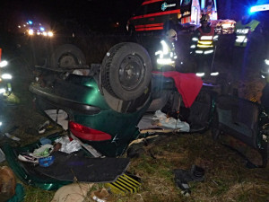 Tragická nehoda u Českého Dubu. Foto: HZS LK