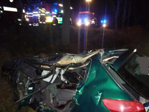 Tragická nehoda u Českého Dubu. Foto: HZS LK