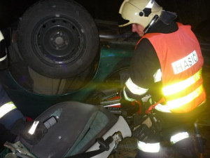 Tragická nehoda u Českého Dubu. Foto: HZS LK