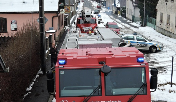 Požár ve Volgogradské ulici. Foto: HZS LK