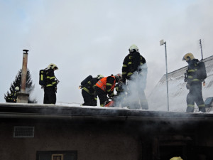 Požár ve Volgogradské ulici. Foto: HZS LK