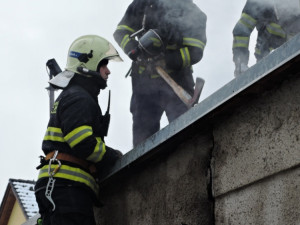 Požár ve Volgogradské ulici. Foto: HZS LK