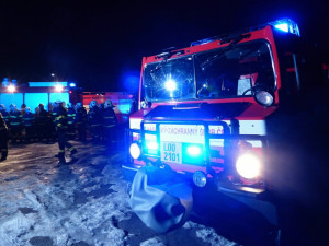 Požár a rozsáhlá pátrací akce. Noční cvičení plánovali dva roky