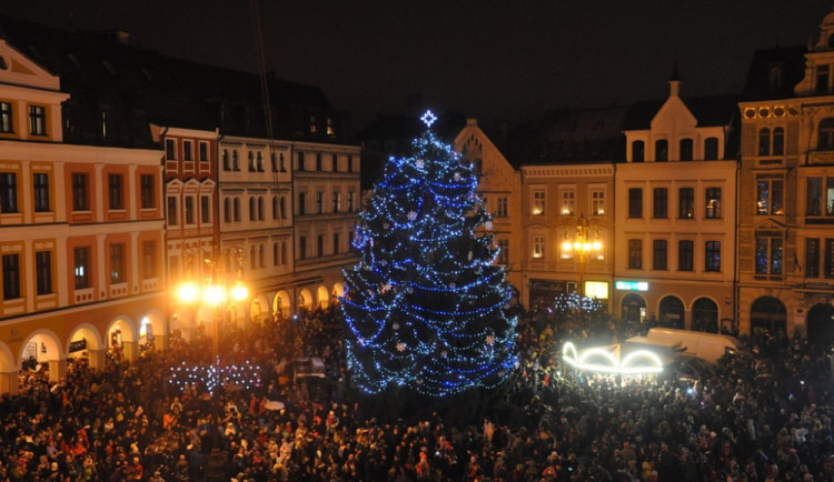 Rozsvícení vánočního stromku v Liberci
