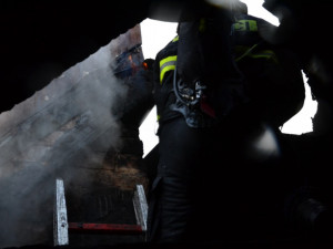 Požár rodinného domu na Fojtce