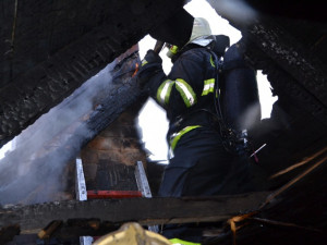 Požár rodinného domu na Fojtce