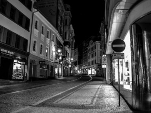 Noční Liberec pohledem Martina Škrabálka