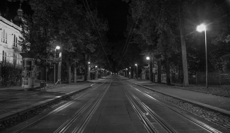 Noční Liberec pohledem Martina Škrabálka