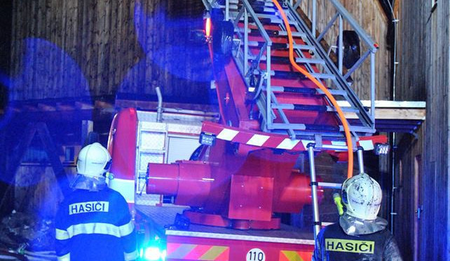 Požár v Natura Parku Harrachov