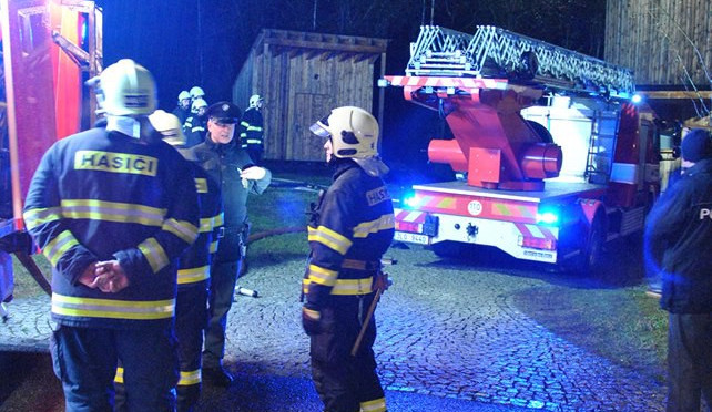 Požár v Natura Parku Harrachov