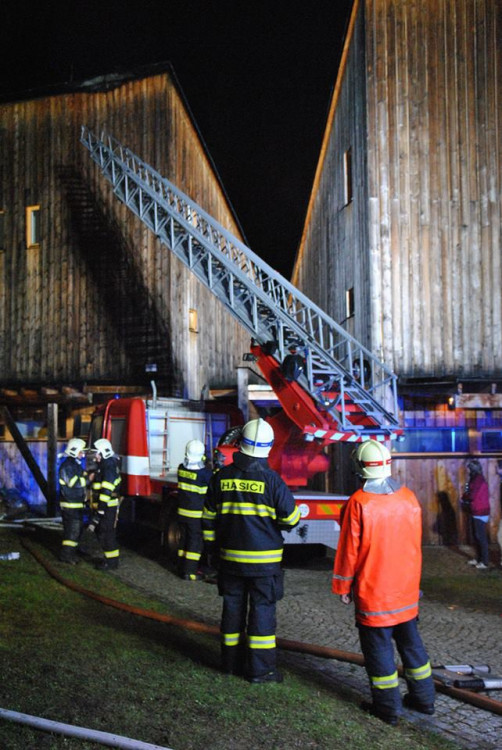 Požár v Natura Parku Harrachov