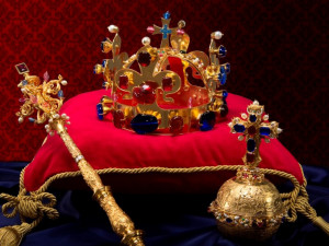 České korunovační klenoty na zámku Hrubá Skála