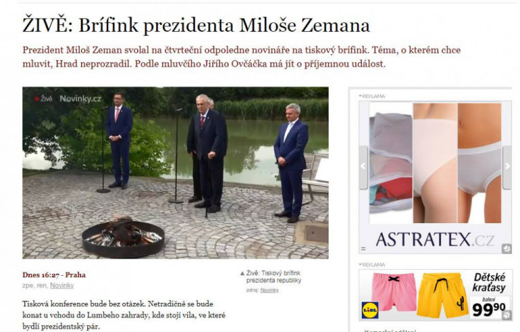 Miloš Zeman a koláže