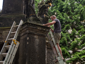 Restaurování barokního sloupu Liberec