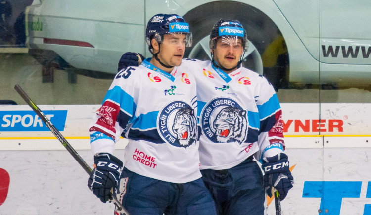 Zápas Bílých Tygrů Liberec proti PSG Berani Zlín