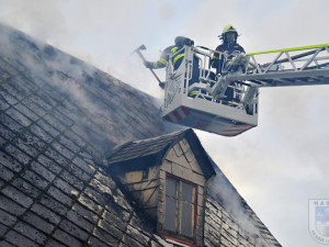 Požár rodinného domu v Chrastavě