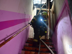 Požár rodinného domu v Chrastavě