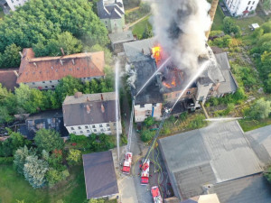 V Žitavě hořel dům