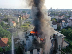 V Žitavě hořel dům