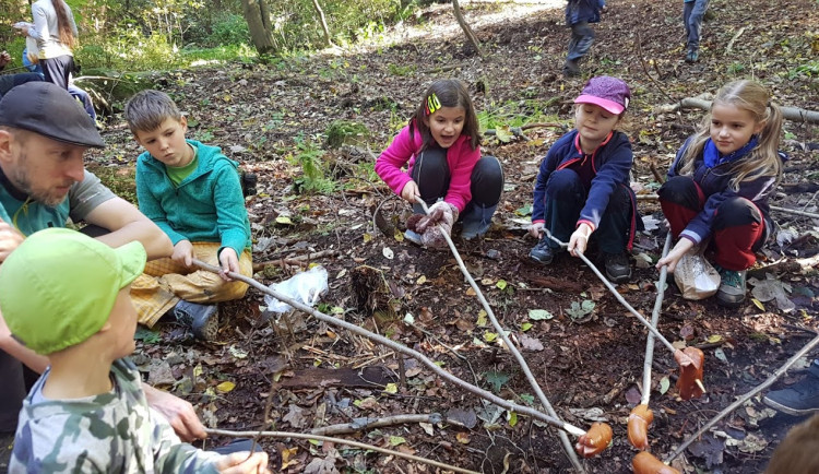Skauti vyčistili les v Lidových sadech