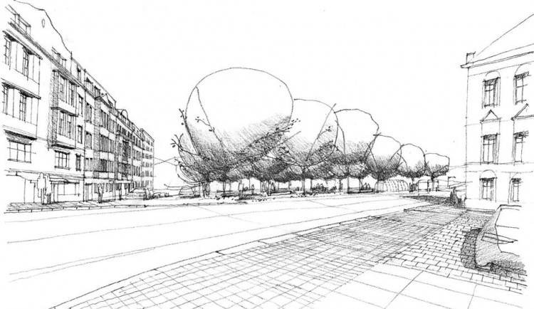 Návrhy na podobu Tržního náměstí