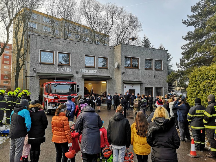 Nová cisterna hasičů ve Vesci