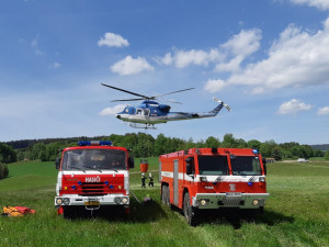 Požár u Malé Skály