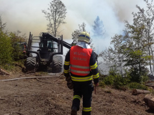 Požár u Malé Skály