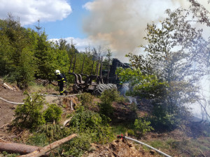 Požár u Malé Skály