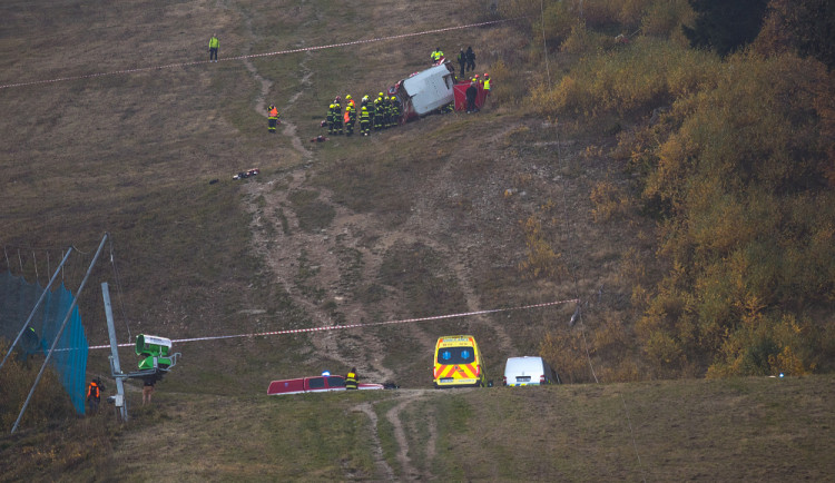 Pád lanovky na Ještědu