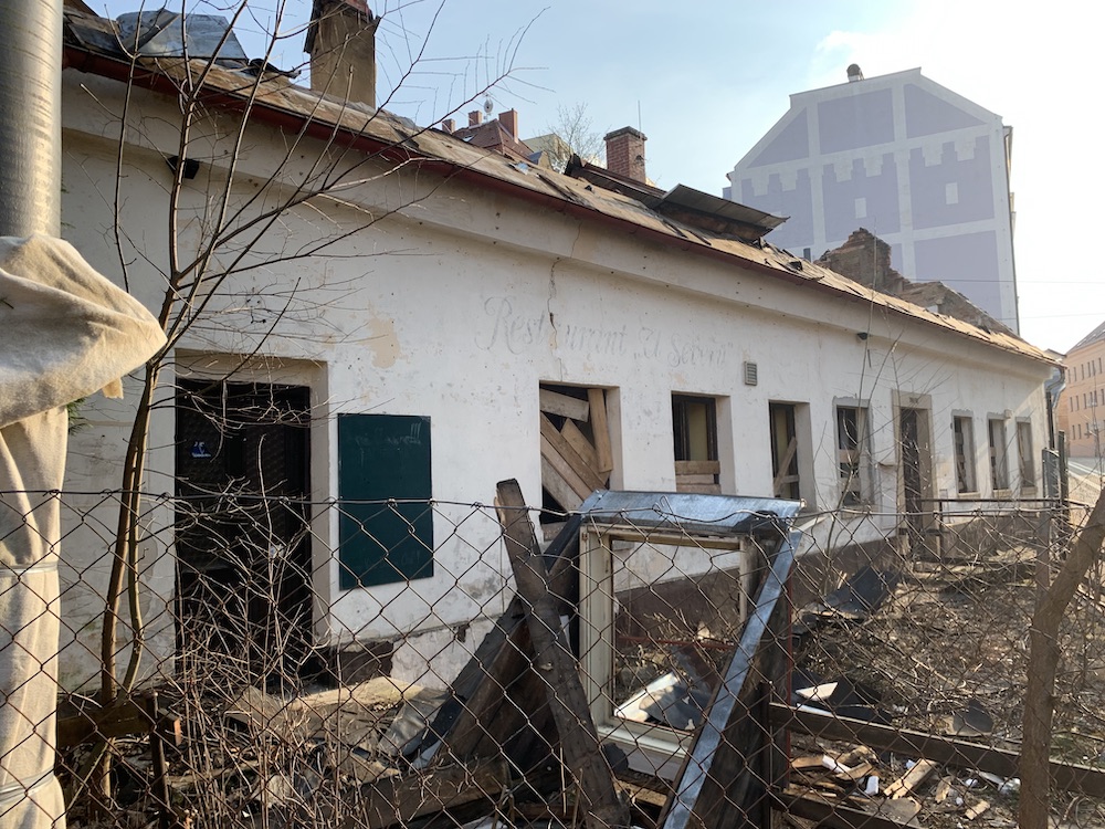 Bourání restaurace U Severů