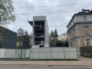 Stavba penzionu na Masarykově třídě