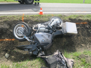 Nehoda motorek u Loužnice