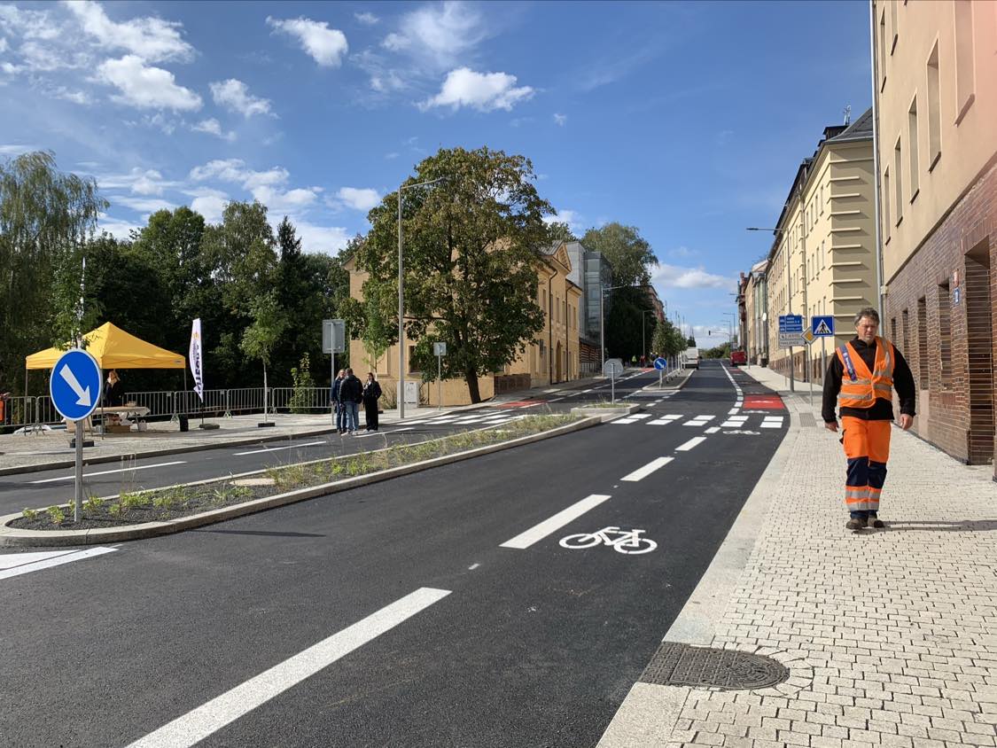 Rekonstrukce Sokolské ulice je u konce