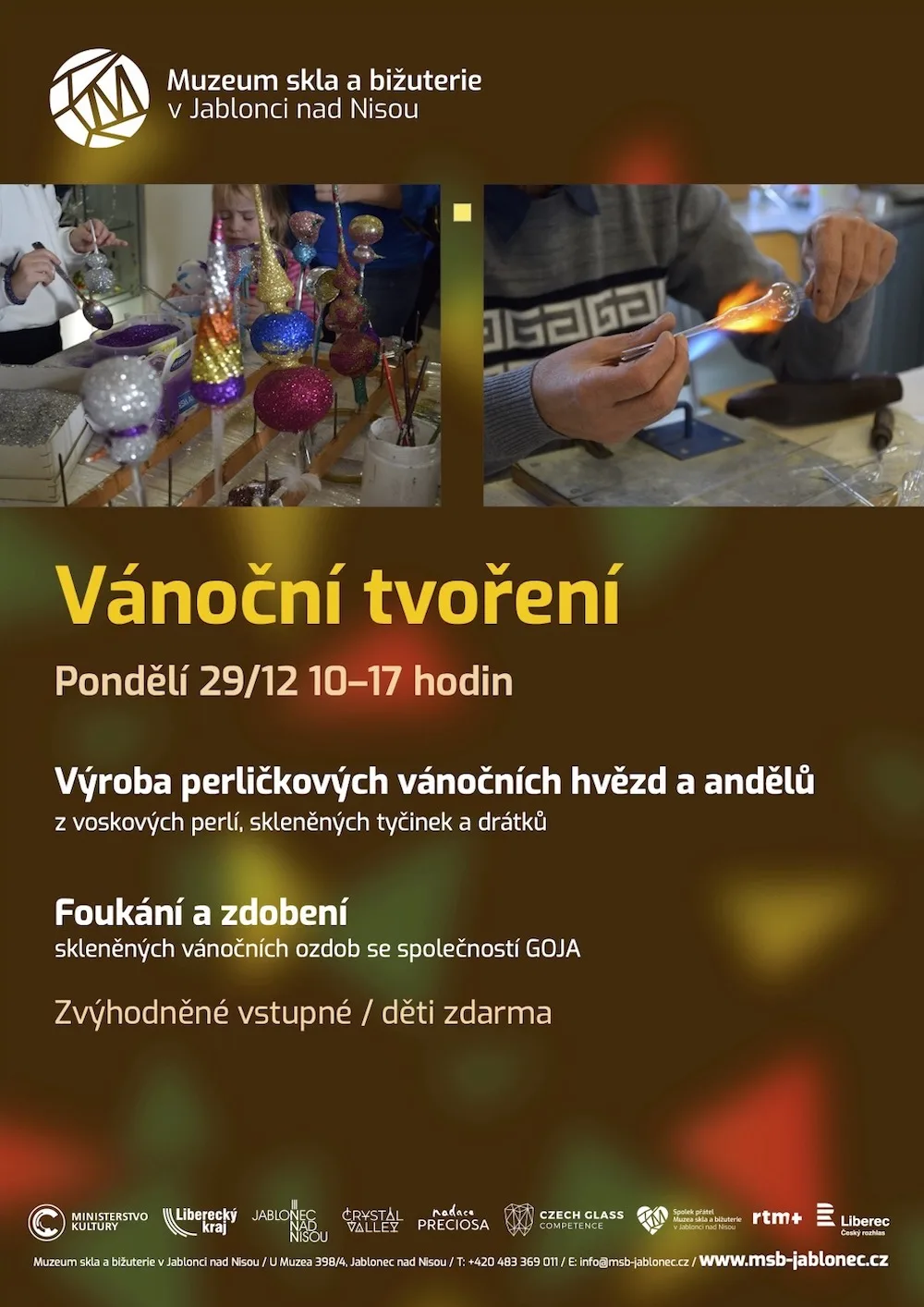 Vánoční tvoření z perlí a skla