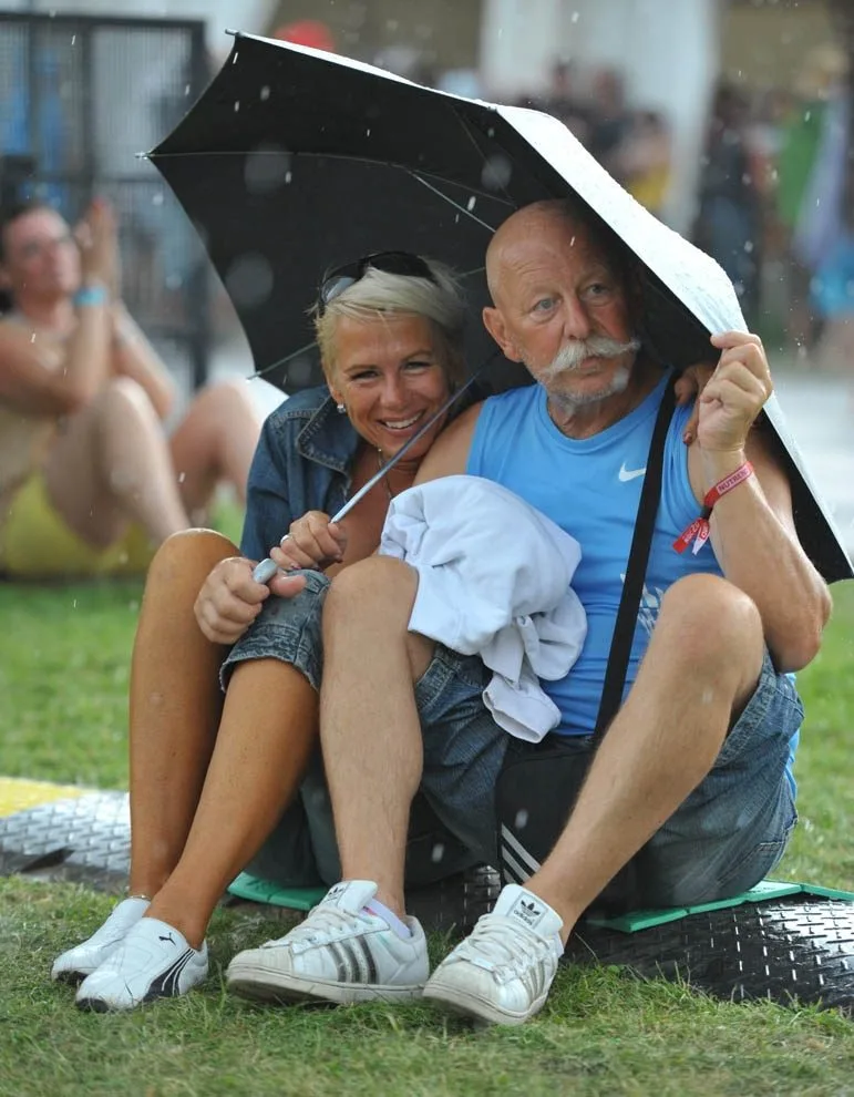 Děštivý festival v roce 2012.