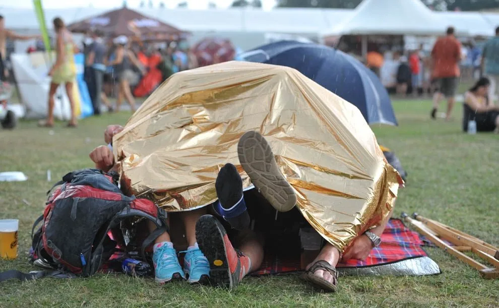 Děštivý festival v roce 2012.