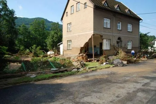 Hejnice po povodních v r. 2010.