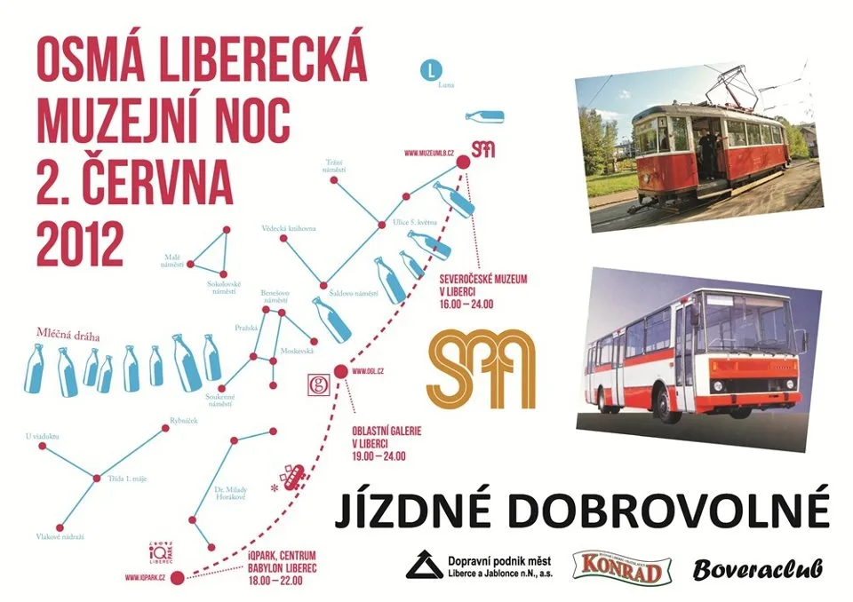 Muzejní noc v Liberci a Jablonci.