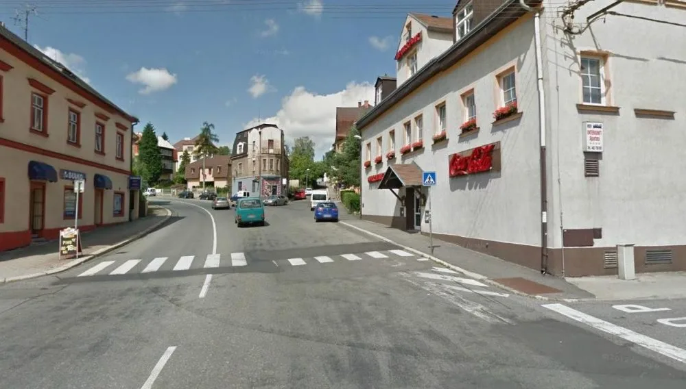 Přechod v Londýnské ulici. Foto: Street View