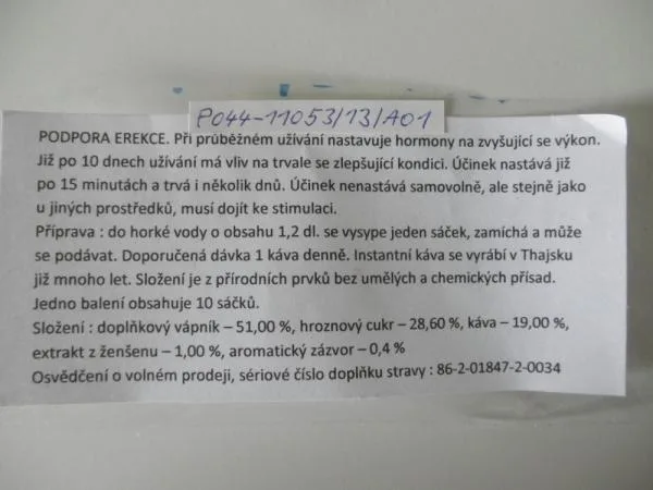 Thajská káva. Foto: SZPI
