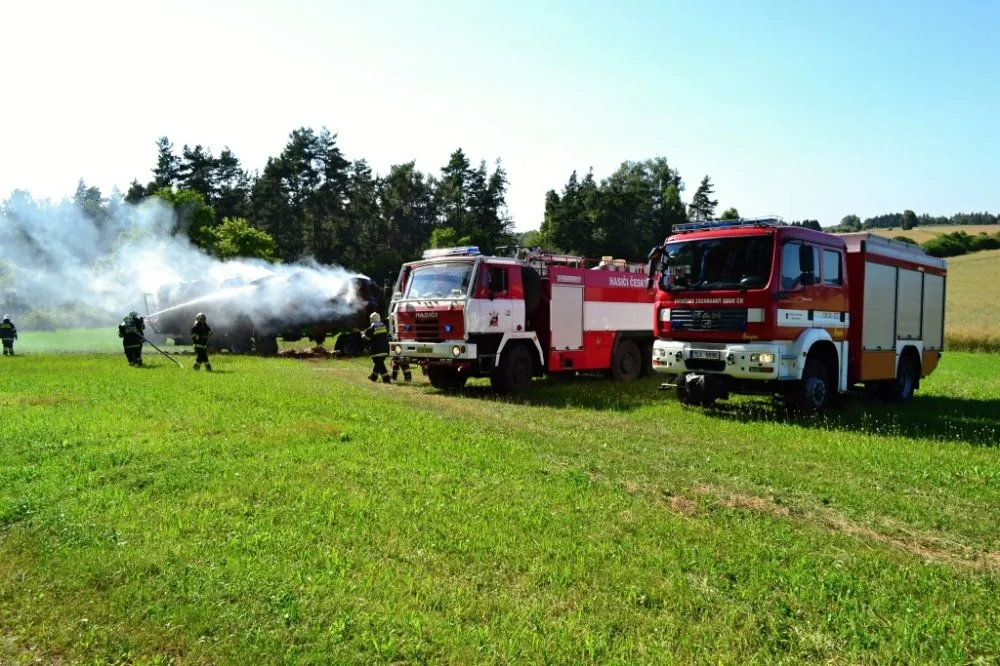 Požár v Hlavici. Foto: HZS LK
