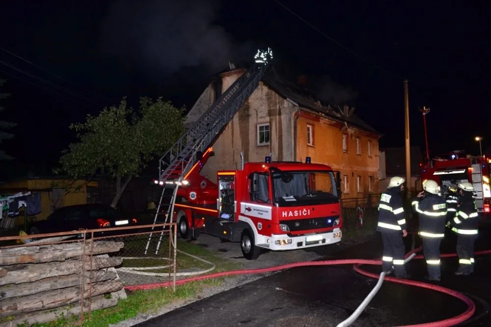 Požár v Raspenavě. Foto: HZSLK