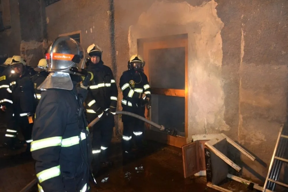 Požár v Proseči nad Nisou. Foto: HZSLK