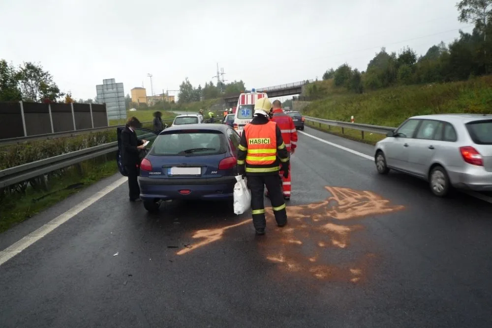 Nehoda na rychlostce. Foto: HZSLK